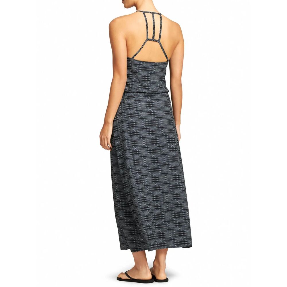 Athleta Black and Gray Maxi Dress